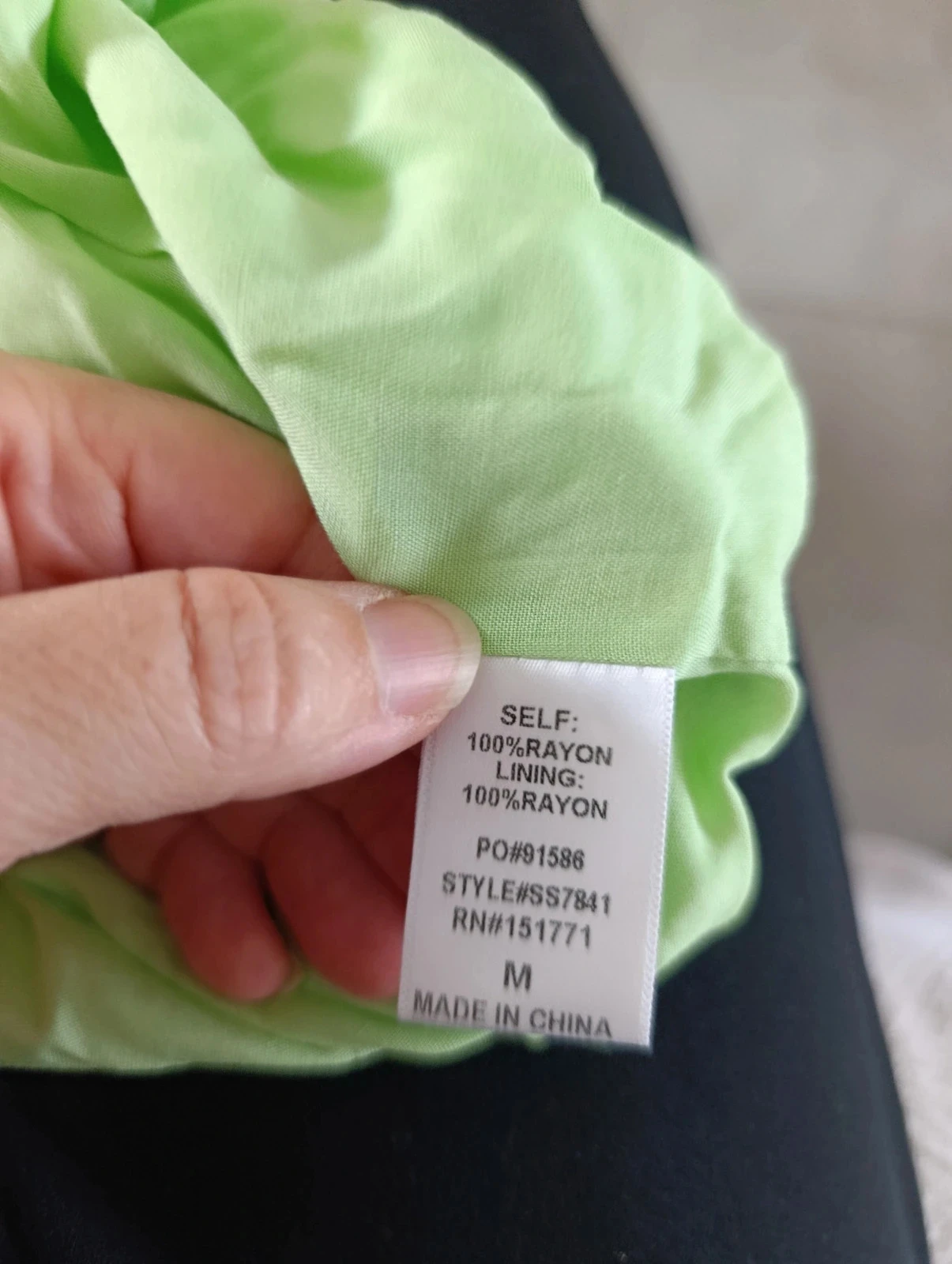 Saia curta LE LIS Collection verde com estampa floral Tamanho M nova com etiqueta – photo 7